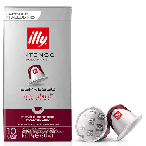 Capsule Compatibili Nespresso Tostatura Intenso Illy Confezione 10 Capsule