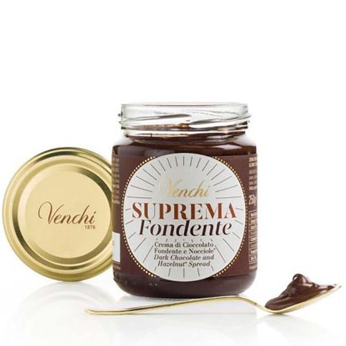 Crema Spalmabile Suprema di Cioccolato Fondente e Nocciole Venchi 250 gr