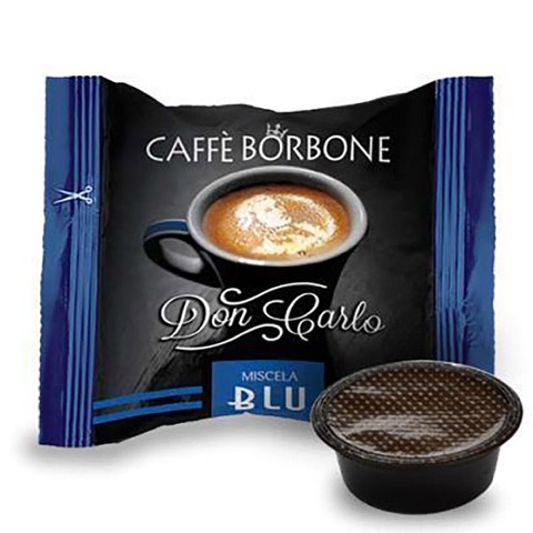 Capsule Don Carlo Caffè Blu Compatibile Lavazza a Modo Mio Borbone confezione 50 Pz