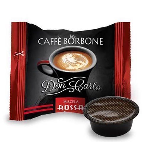 Capsule Don Carlo Caffè Rossa x Lavazza a Modo Mio Borbone confezione 50 Pz