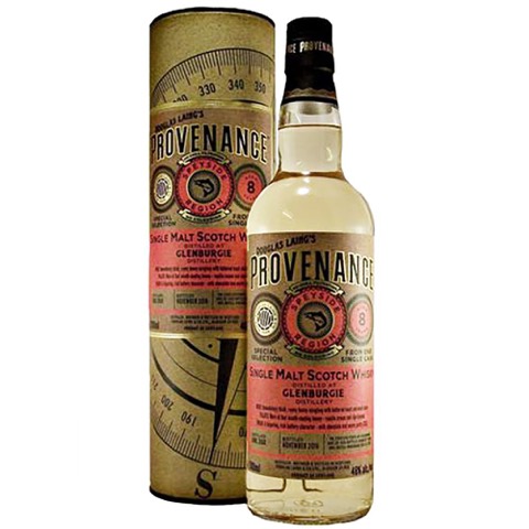 Whisky Scotch Single Malt 8 Years Old Douglas Laing Provenance Distillery Glenburgie 70 Cl in Astuccio