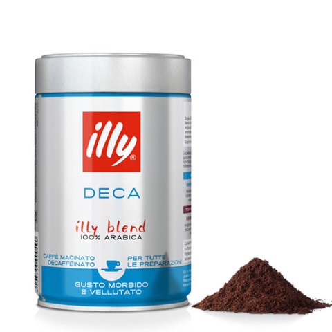 Caffè Decaffeinato Macinato Illy Barattolo Gr.250