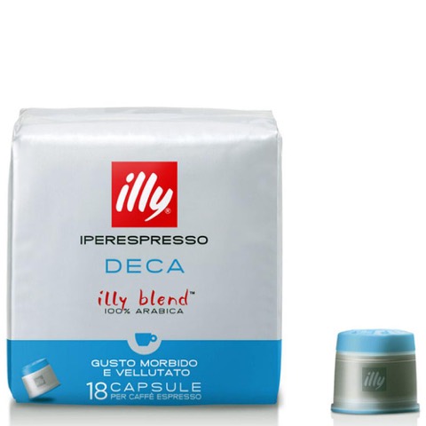 Capsule di Caffè Iperespresso Decaffeinato Illy Confezione 18 pezzi