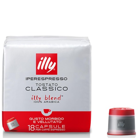 Capsule di Caffè Iperespresso Classico Tostatura Normale Rossa Illy Confezione 18 pezzi