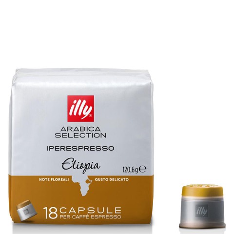 Capsule di Caffè Iperespresso Monoarabica Etiopia Illy 18 pezzi