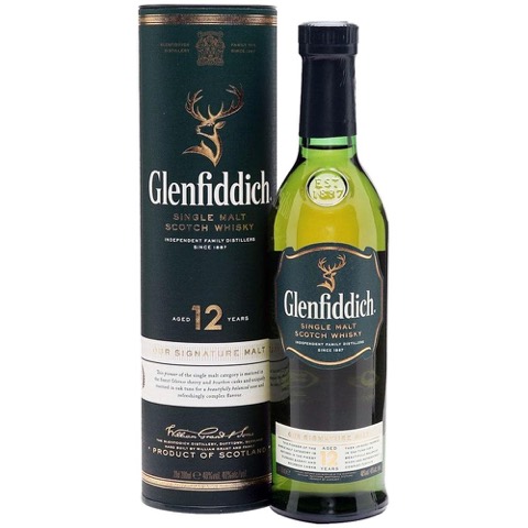 Whisky Single Malt Scotch 12 Years Glenfiddich 70 Cl