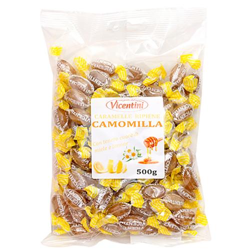 Caramelle alla Camomilla e Limone ripiene di Miele Vicentini Busta Gr.500