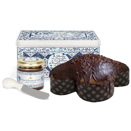 Colomba con Cioccolato e Confettura alle Fragoline di Bosco Dolce & Gabbana Fiasconaro 1 Kg in Latta