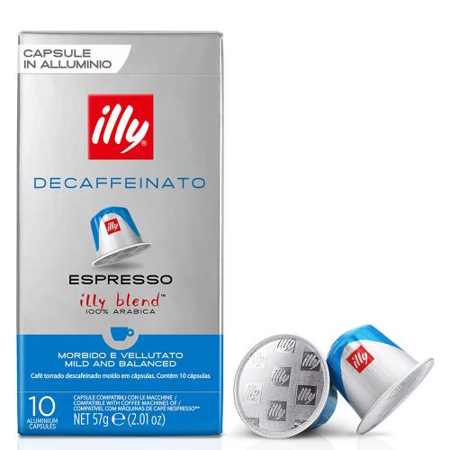 Capsule Compatibili Nespresso Decaffeinato Illy Confezione 10 Capsule