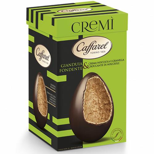 Uovo di cioccolato Cremì Gianduia Fondente e Granella Crocante di Nocciola Caffarel 380 Gr