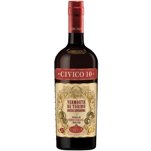 Vermouth di Torino Rosso Superiore Civico 10 Sibona 70 Cl