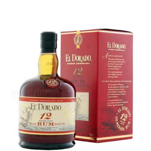 Rum Guyana Demerara Aged 12 Years El Dorado 70 Cl in Astuccio