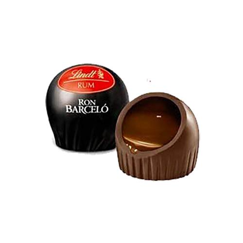 Praline con Cioccolato Fondente e Ripieno Liquido al Rhum Barcelò  Lindt 1 kg