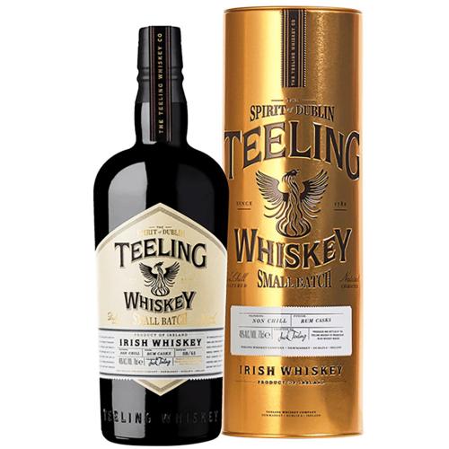 Whiskey Irish Non Chill Filtered Rum Casks Teeling 70 Cl in Tubo Oro