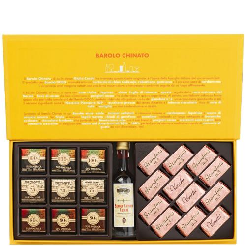 Confezione Chocolate & Wine Experience Barolo Chinato Venchi 172 Gr