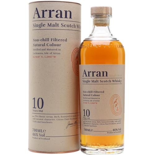 Whisky Scotch Single Malt 10 Years Old Distillery Arran Distillery 70 Cl in Astuccio