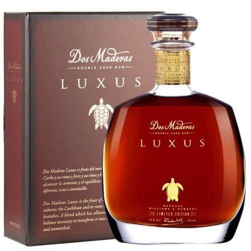 Rum Ron Double Aged Luxus Dos Maderas Anos William & Humbert 70 Cl in Cofanetto