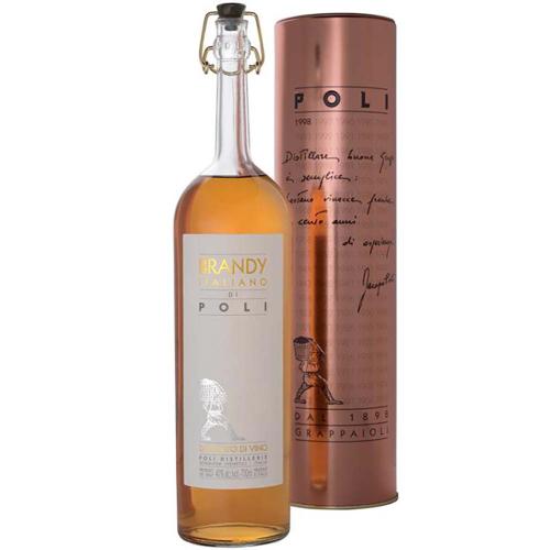 Brandy Italiano Jacopo Poli 70 Cl in Tubo Rame